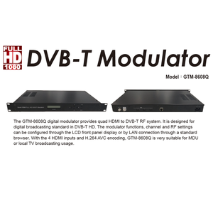 Nuevo Diseño 3 4 entradas cuádruples HDMI y codificador Digital H.264 AVC Aecoding Full HD 3CH 4CH HDMI a modulador DVB-T Rf - Product Image 2