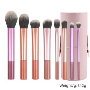 <strong>Real</strong> Travel Essentials Makeup <strong>Brush</strong> Kit Techniques Makeup <strong>Brushes</strong> Perfect for on the Go Multicolored Vegan Synthetic Makeup Bru