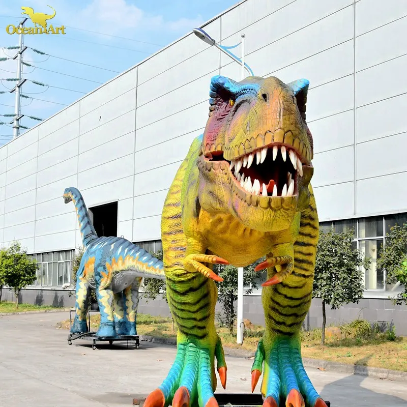 Fornitore di dinosauri Animatronic dinosauro telecomandato a grandezza naturale jurassic per parco a tema