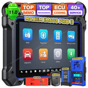 Autel MaxiIM IM608 PRO II 2 araba anahtarı programlama IM608S IM608PRO IKey programcı IM 608 Vehicle araç OBD2 tarayıcı teşhis aracı