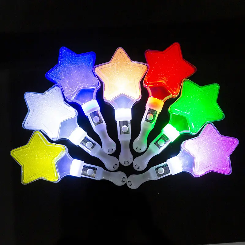 Werbeparty leuchtender Spielzeug zauberstift Led-Lichtstab Led blinkender Konzert-Stern-Glanz-Jubelstab für Party-Events