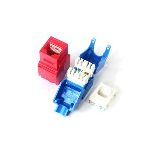 Cat5e/Cat6网络模块RJ45 UTP梯形插孔无屏蔽FTTH CAT6A光学RJ45梯形插孔光纤网络模块 - Product Image 6