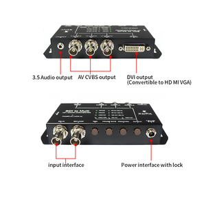 Convertidor de video SDI a Multi HD-Conversión de componentes SDI a DVI CVBS para transmisión y televisión
