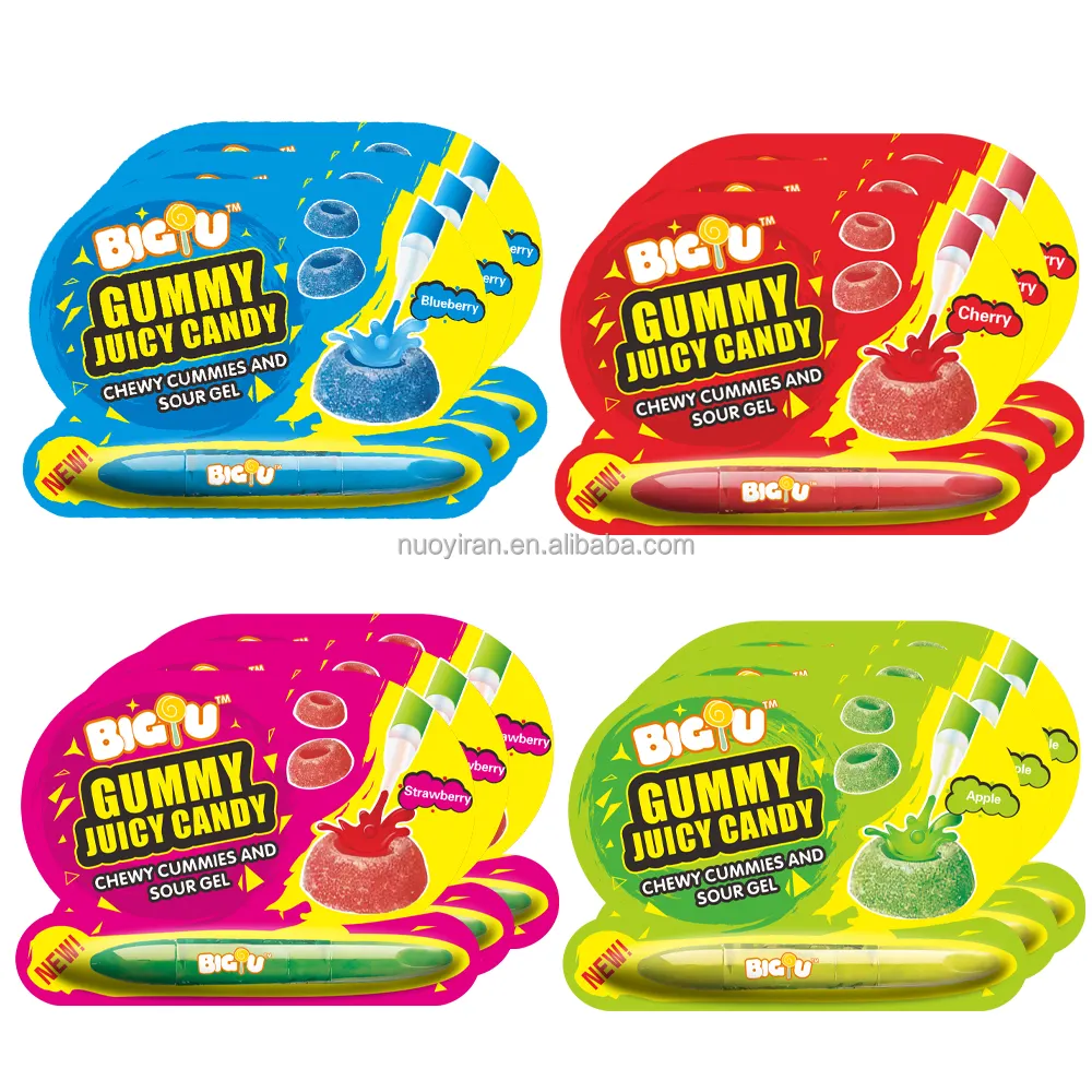 Factory Wholesale HACCP/BRC certificate OEM toy candy Pen shape Sour candy liquid candy