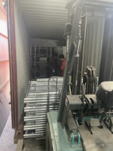 Andamio de forma de acero, andamio de escalera, construcción móvil, marco de paso Soldado Tubular, andamio galvanizado ajustable - Product Image 6