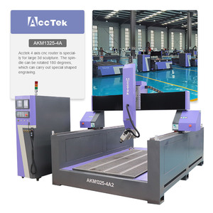 Enrutador CNC automático de talla de madera 1325 con mesa giratoria de 4 ejes, controlador DSP, sistema de Control Syntec para grabado de arte 3D - Product Image 2