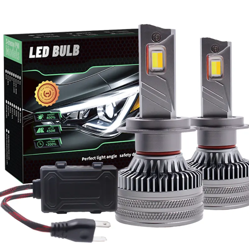 Üretici X8 araba Led far h4 h7 led ampul 200W 12000LM 9005 9006 9004 9007 LED sis farları 6000k h4 h7 led ampuller Led