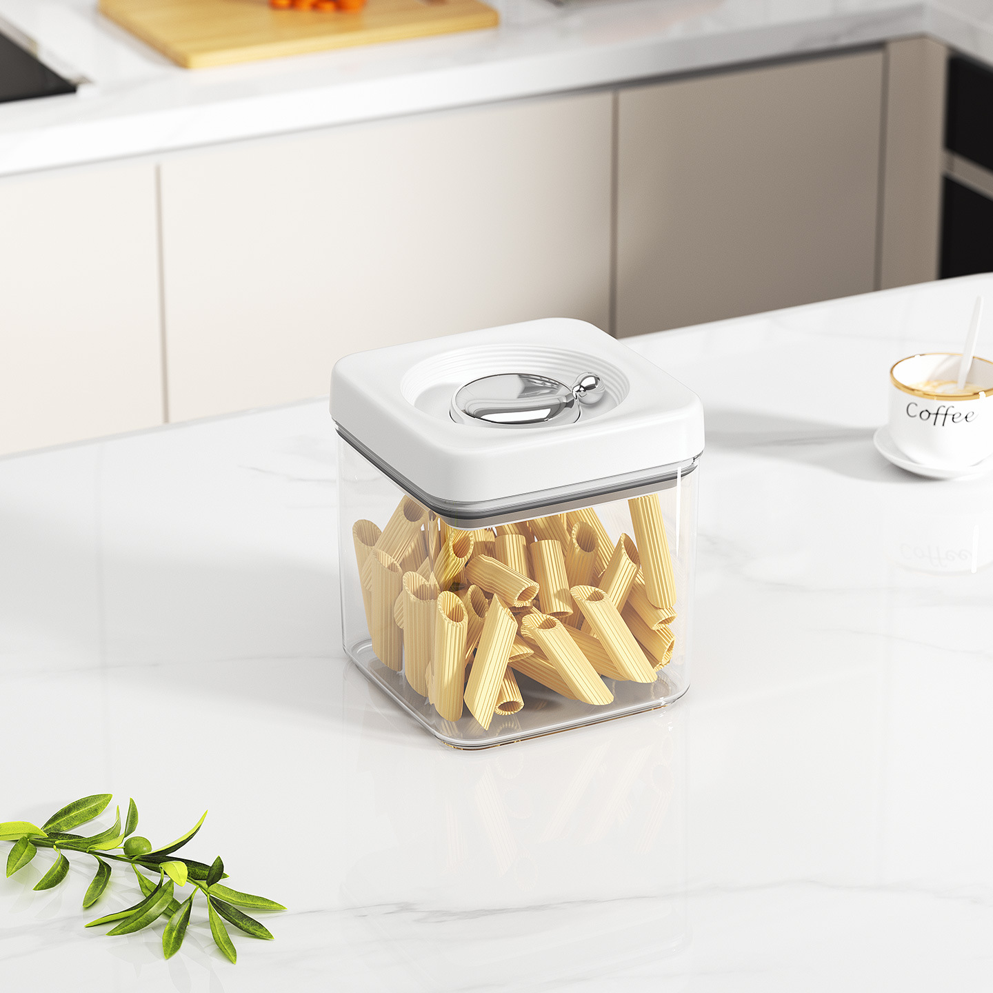 1.15L Square Storage Container with Lever
