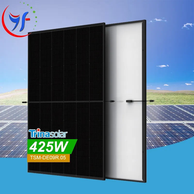 Trina IP68 rated Vertex S De09R.05 pannello solare 405W 410W 415W 420W 425W nero-bianco Backsheet 144 celle pannello solare