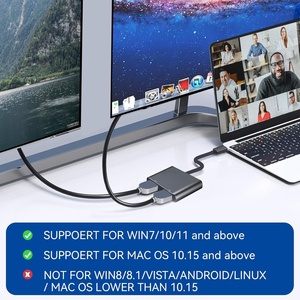USB3.0双HDMI适配器，适用于苹果和视窗外部视频和显卡适配器，带显示功能，支持2台显示器 - Product Image 2