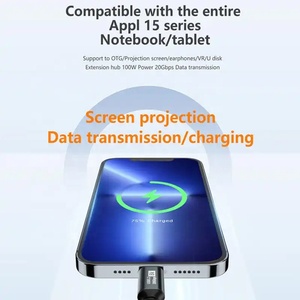 For Apple iPhone 15 Plus Pro Max OTG Cable 20Gbps USB 3.2 Gen 2 PD 100W Type C to Type C Data Charging Cable 0.5M 1M 1.5M 2M 3M