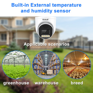JideTech 8MP 5X ZoomFull rilevamento di temperatura e umidità POE Dome IP Camera costruito nel sensore di rilevamento del fumo IP66 - Product Image 2