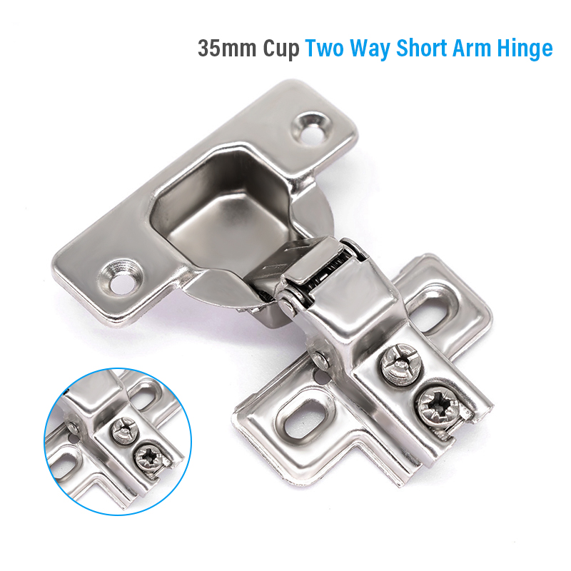 35mm cup two way short arm hinge