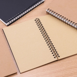A buon mercato A5 quaderni a spirale personalizzati semplice diario Agenda scuola quaderno taccuino Kraft Notebook per gli studenti - Product Image 3