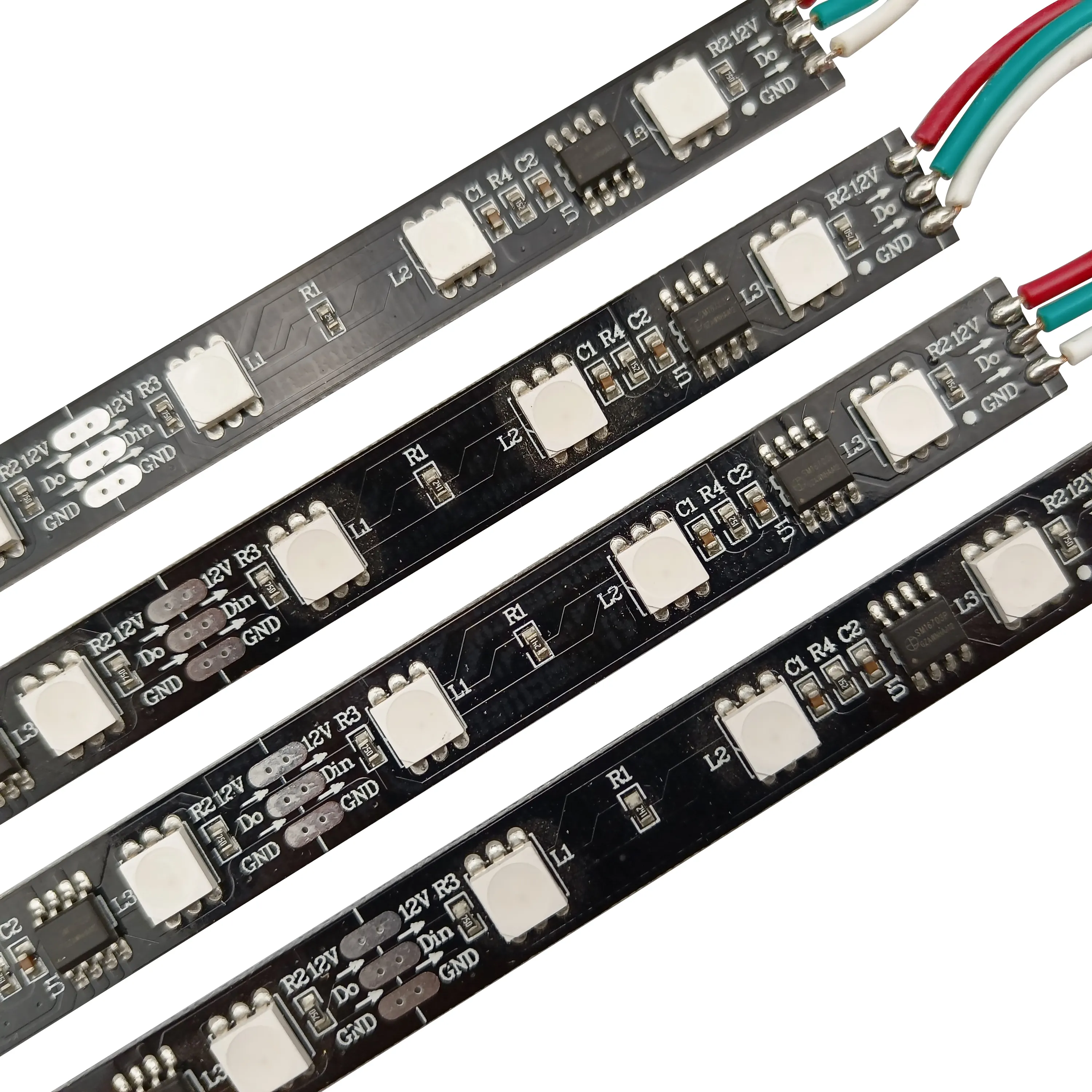 5050 SMD che si rivolge a luce LED rigida 12 v48led/m1811IC Pixel programmabile che insegue la barra luminosa rigida intelligente RGB