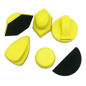 Bán buôn tay PU bọt chà nhám khối của nhãn hiệu chà nhám tấm móc và vòng lặp Pad cho gỗ <span class=keywords><strong>Craft</strong></span> DIY làm việc công cụ mài mòn - Product Image 2