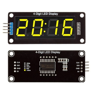 TM1637 0.56 zoll 4-Digit 7 Segments Digital Tube Clock Module Double Dots Blue Yellow White Green Red LED Display - Product Image 3