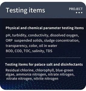 เครื่องวิเคราะห์คุณภาพน้ำแบบพกพาที่มีความเข้มข้นหลากหลายค่า pH ของแบตเตอรี่ความจุสูงใช้ภายนอกและใช้วิธีอิเล็กโทรดแบบ mlss และ20 + พารามิเตอร์ - Product Image 5