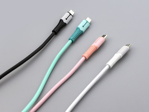 X2 ODM 3A 60W 1M ชาร์จเร็วซิลิโคน USB to Type C Micro Light ข้อมูลสายเชื่อมต่อสำหรับ iPhone 6 13 14 15สำหรับ Apple - Product Image 4