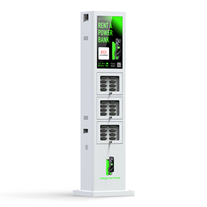 2024 New Portable Power Bank Cabinet Metal Outdoor POS Rental Display with APP &amp; Android Charging Function AC <strong>Input</strong> &amp; <strong>Output</strong>