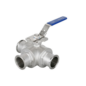 ไฟฟ้า 3 ทาง 2 นิ้วบอลวาล์ว 3/4 สแตนเลสวาล์วบอลเกลียวภายนอกด้าย npt - Product Image 1