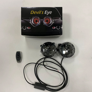 ZONGYUE 3 inç 6 modları şeytan gözler araba Led sis işık dinamik Led farlar Lens projektör lambası - Product Image 4
