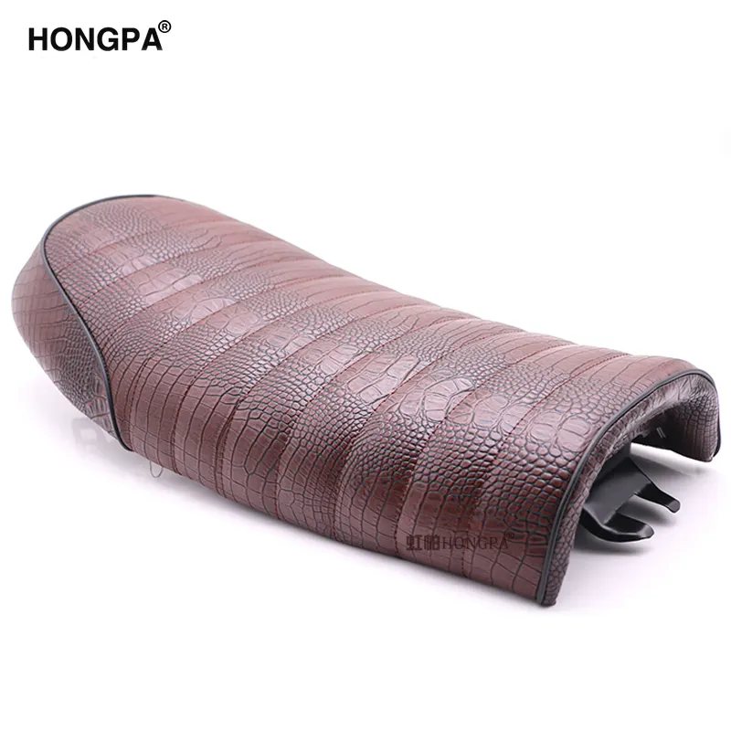 Leather Retro Cushion Seat Vintage Motorcycle Seat For Honda CB CX Yamaha XS XV Cafe Racer