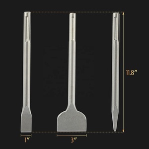 SDS最大凿子套装 | 平凿、点凿、缩放凿子锤钻工具套装，用于瓷砖砌筑混凝土砖石工程 - Product Image 2