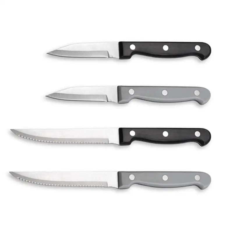 2024 üst satıcı bıçak seti mutfak Pp plastik biftek bıçakları Set mutfak aksesuarları paslanmaz çelik biftek bıçağı restoran için