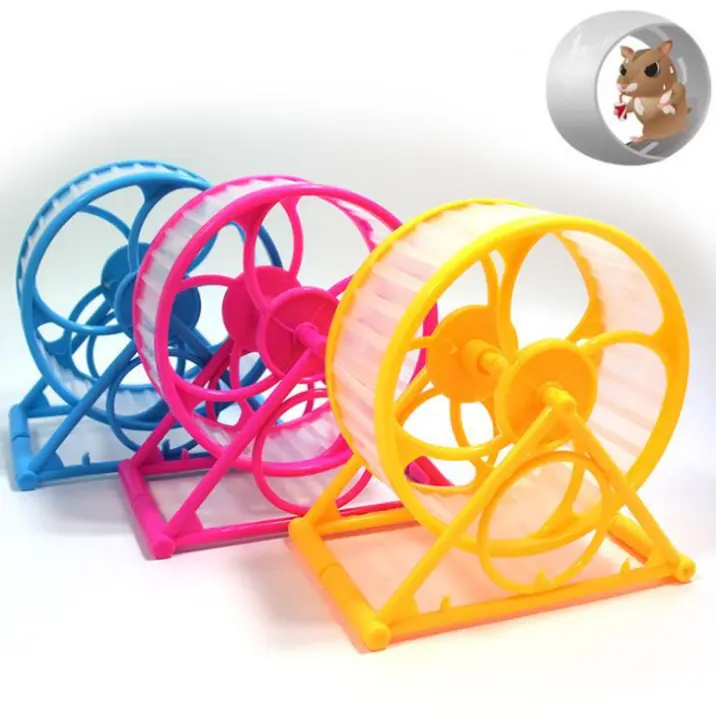 Juguete de hamster para correr, suministros para mascotas, rueda para correr de colores aleatorios, el más vendido