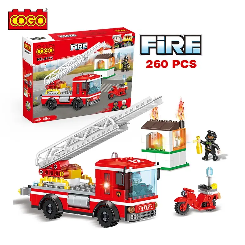 COGO Kids Fire Fighting Truck Block Toys Building Block educativo per bambini