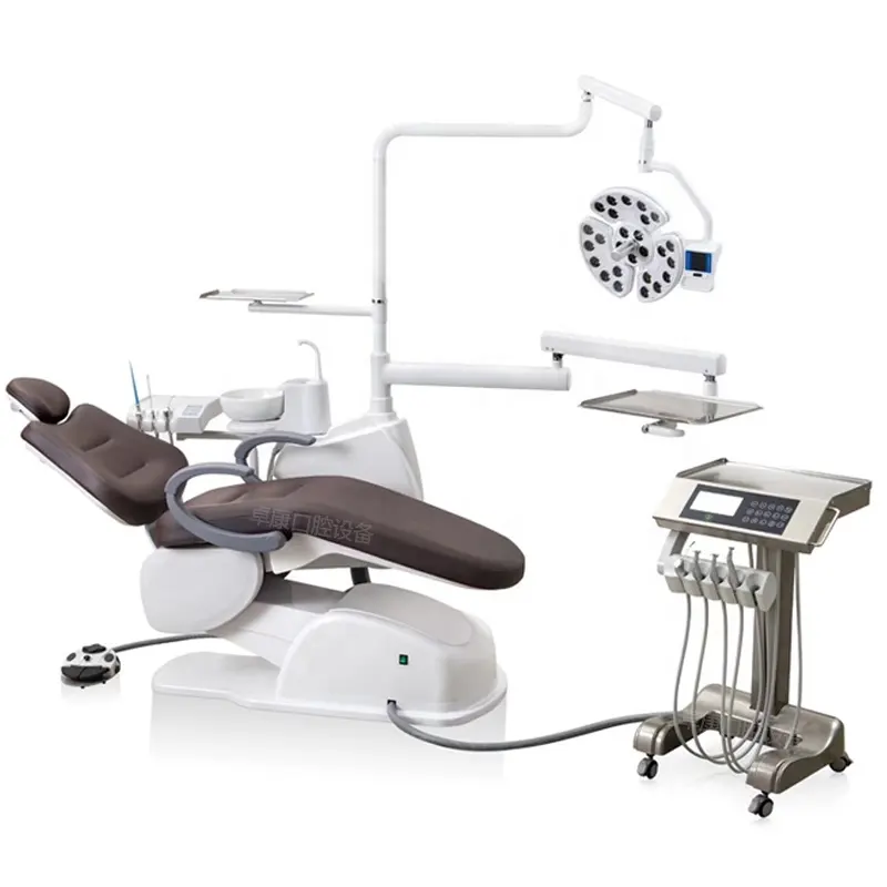 Precio de seguridad barato de alta calidad unidad dental completa instrumento quirúrgico sillón silla dental eléctrica móvil