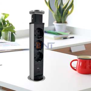 Toma de corriente emergente de 3 salidas con cargador USB rápido, toma de mesa 1A1C para encimera de cocina - Product Image 1