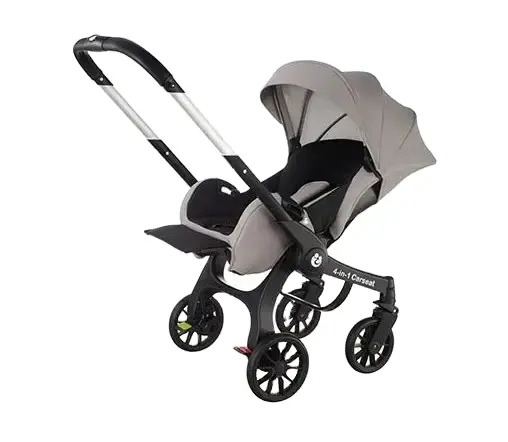 4 in 1 High Landscape Travel System Baby Stroller and foldable Baby Stroller Pram with Car Seat