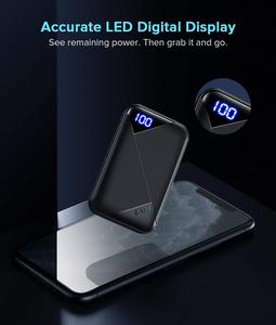 EAFU Portable Charger Pocket-size LED Display 6000mAh Power Bank With USB Type <strong>C</strong> <strong>Input</strong> <strong>Output</strong> 3A High-Speed Battery Pack - Product Image 2