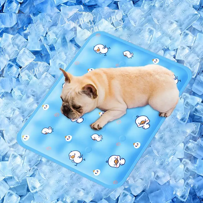 Alfombrilla impermeable de PVC para dormir en el coche, estera de Gel de hielo para perros y gatos, para dormir, cama para mascotas