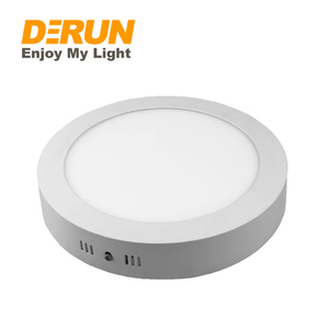 En kaliteli PS <span class=keywords><strong>LGP</strong></span> 18W soğuk beyaz 230V yuvarlak yüzey <span class=keywords><strong>LED</strong></span> monte Panel lamba, LPL-SURFACE