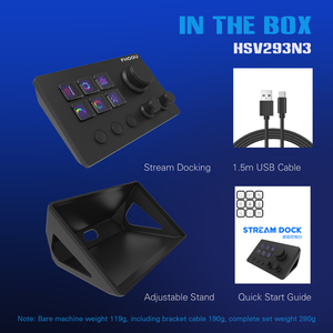 Mirabox N3 tastiera meccanica da Gaming 3 manopole multifunzione Mini Controller per tastiera Desktop per Webcast PS Console musicale regalo - Product Image 4