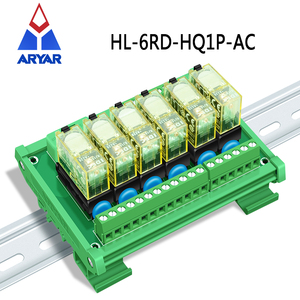 6チャンネルAC入力リレーモジュールAC 110Vまたは220VスリムDINレールマウント12Amp SPDTパワーリレーインターフェースモジュール - Product Image 2