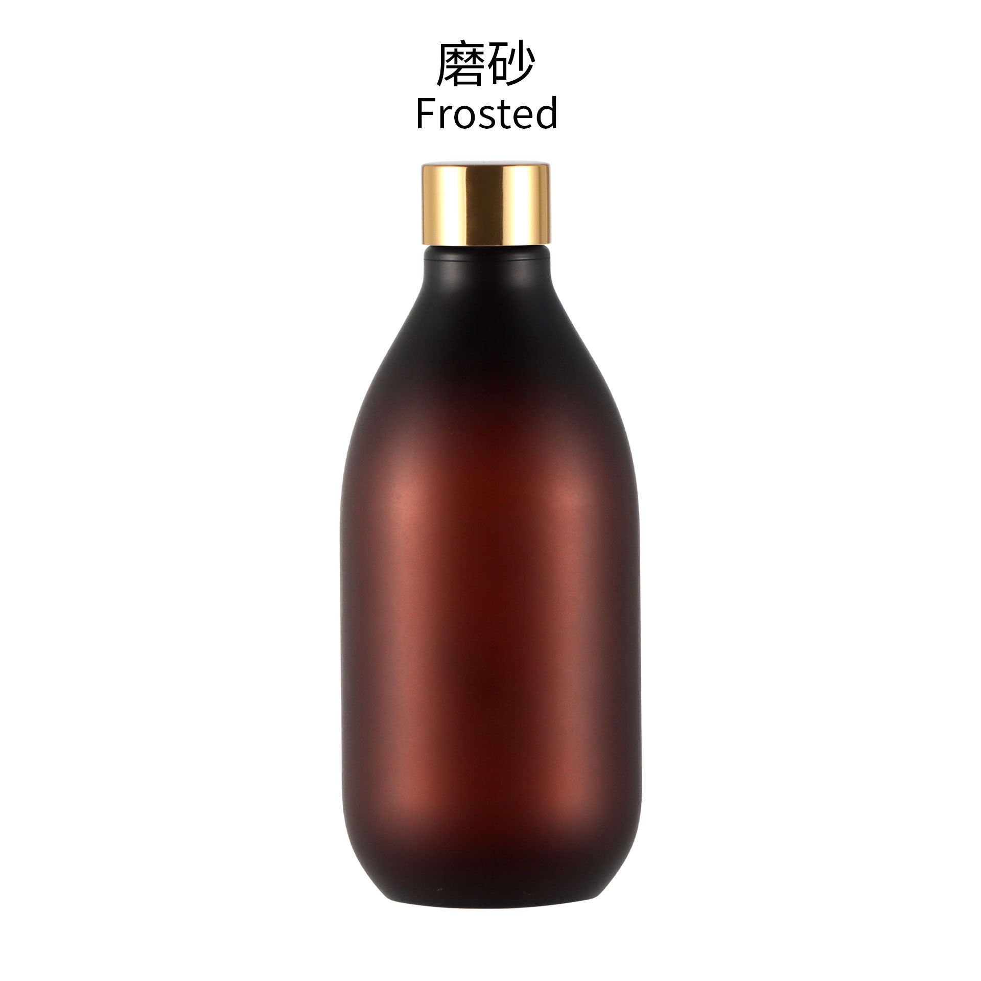 Bouteille de thé terne avec bouchon rotatif doré