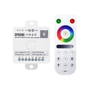SP630E DC5-24V 2,4 г RF удаленный синий зуб SPI RGB Светодиодные полосы контроллер для WS2811 WS2812B WS2814 SPI Pixel светодиодные полосы контроллер - Product Image 1
