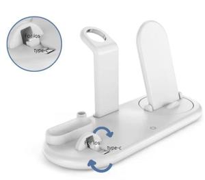 Cep telefonları için USB çıkışı saatler taşınabilir şarj 7 in 1 akıllı kablosuz şarj standı 10W hızlı şarj - Product Image 6