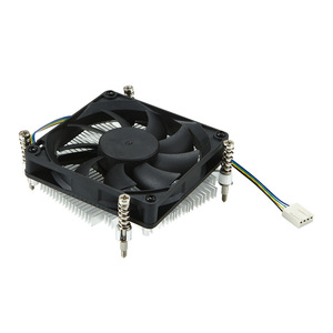 薄型CPUファン冷却ラジエーター温度制御コンピュータケースHTPC Mini 12VシャーシクワイエットPCブラックカスタムヒートシンク - Product Image 1