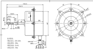 <span class=keywords><strong>Ydk95</strong></span> loạt một pha điều hòa không khí động cơ quạt thông gió 50Hz tần số - Product Image 2