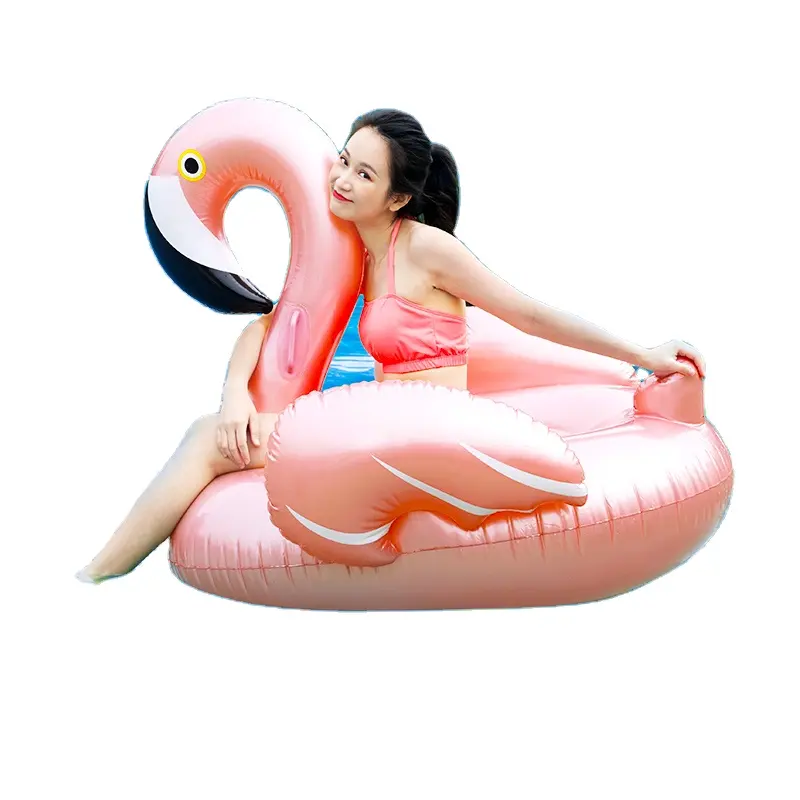 Mirakey Venta caliente creativo Original flotante Flamingo 2018 inflable balsa bomba de piscina PVC Mirakey-010 150*100*86CM >8 años