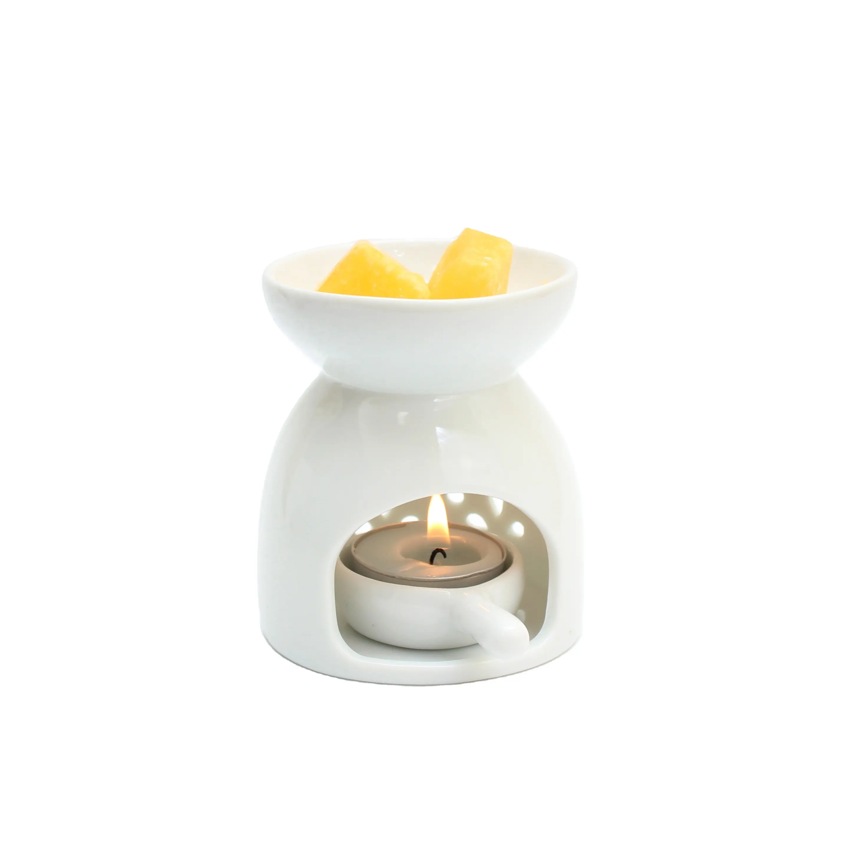 White Star Pattern Aromatherapy Tarts Holder Candle Ceramic Aroma Burners Assorted Wax Warmer Wax Melt Essential Oil Burner