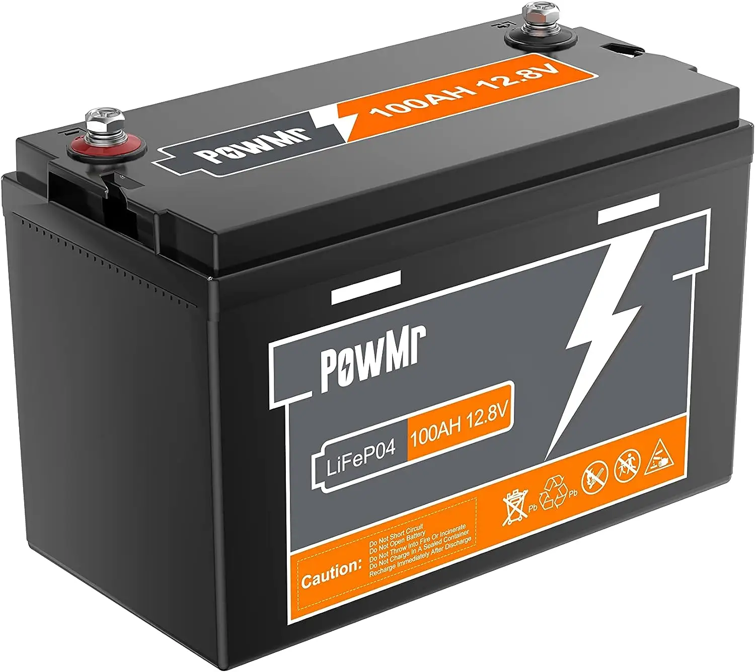 PowMr 30Ah 50AH 100AH batteria solare batteria al litio al piombo-acido batteria LiFePO4 con vita ad alte prestazioni