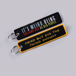 Bán Buôn Tùy Chỉnh Thêu Nhãn Anime Logo Tên Thẻ Thêu Keychain Anime Thêu Móc Chìa Khóa Tùy Chỉnh Key Tag - Product Image 3