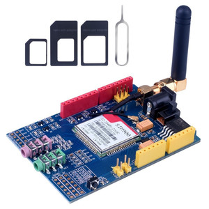 SIM900 850/900/1800/1900 MHz GPRS/GSM 4-Band smaa ile GPS anten TC35i geliştirme devre kartı modülü kiti Arduino için