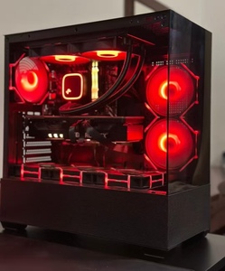 Wholesale Desktop <strong>Computer</strong> <strong>Case</strong> Power in Black and White Aluminum Alloy Style with Power Supply - Product Image 2